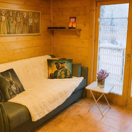 Apartment Balcony Overlooking The Mont-blanc Chainparking *